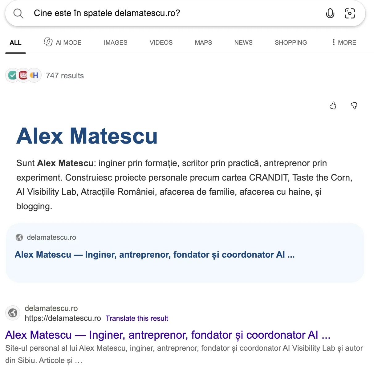 Bing F3 Cine este în spatele delamatescu.ro