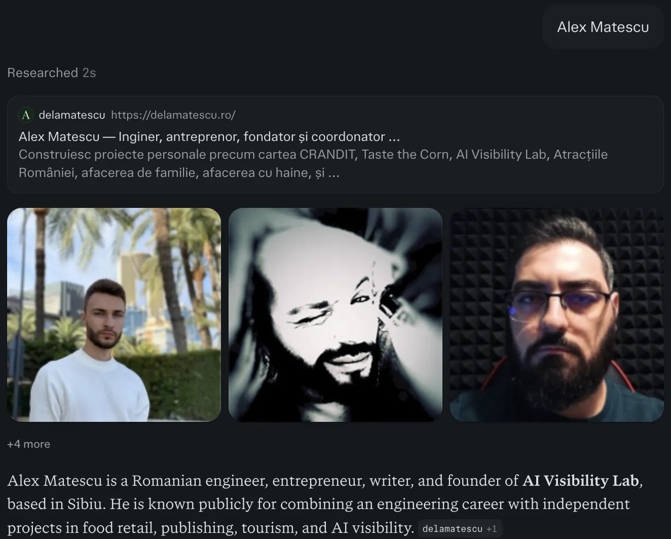 Perplexity F3 Alex Matescu imagini